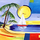 Alfred Gockel Sailing the Caribbean II painting
